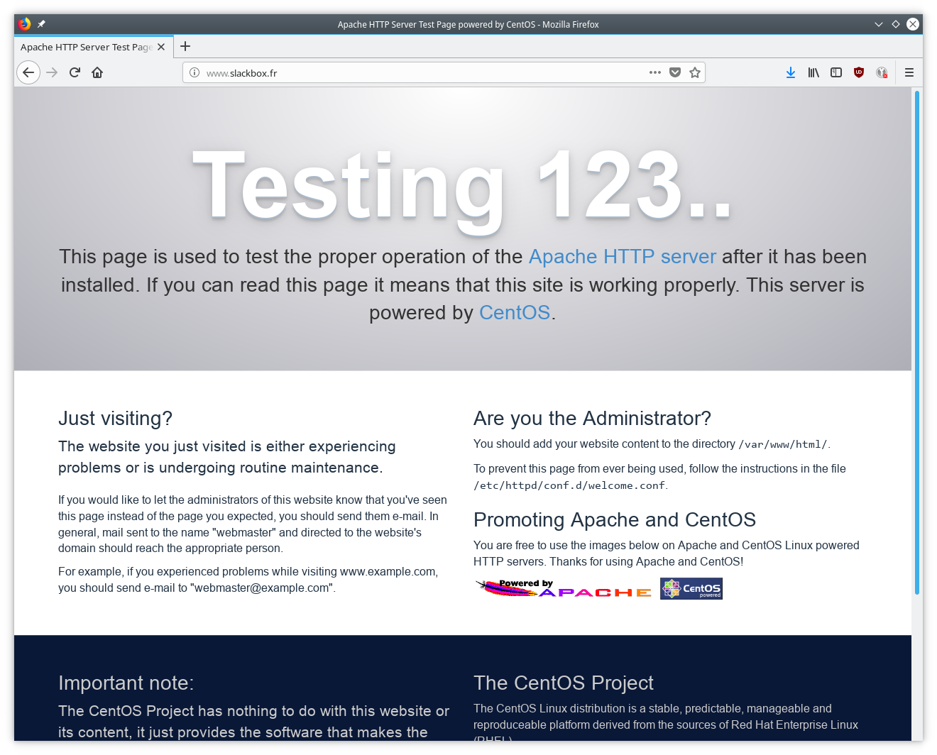 Apache Test