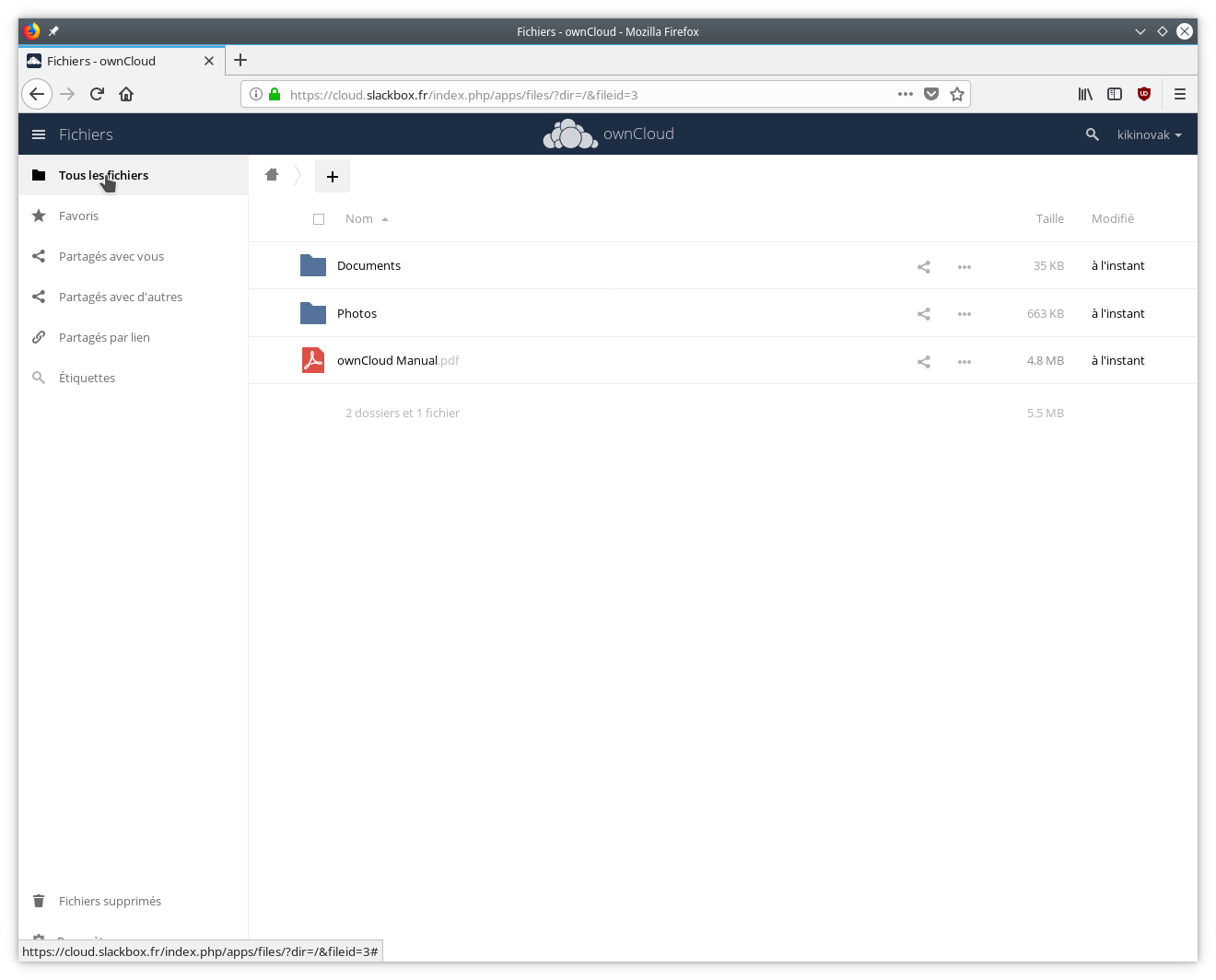 Installation OwnCloud
