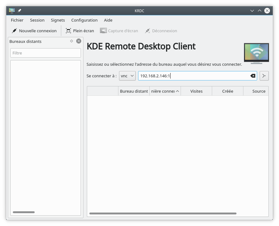 KDE Remote Desktop Client