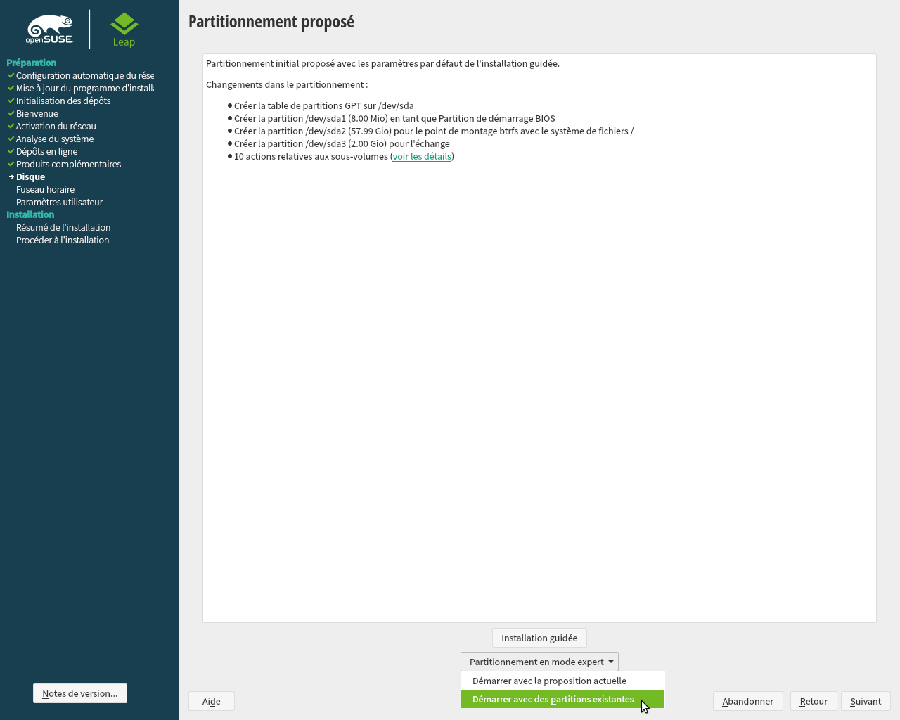 OpenSUSE Leap 15.2 Installation