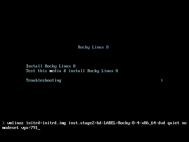 Rocky Linux 8 - Installation